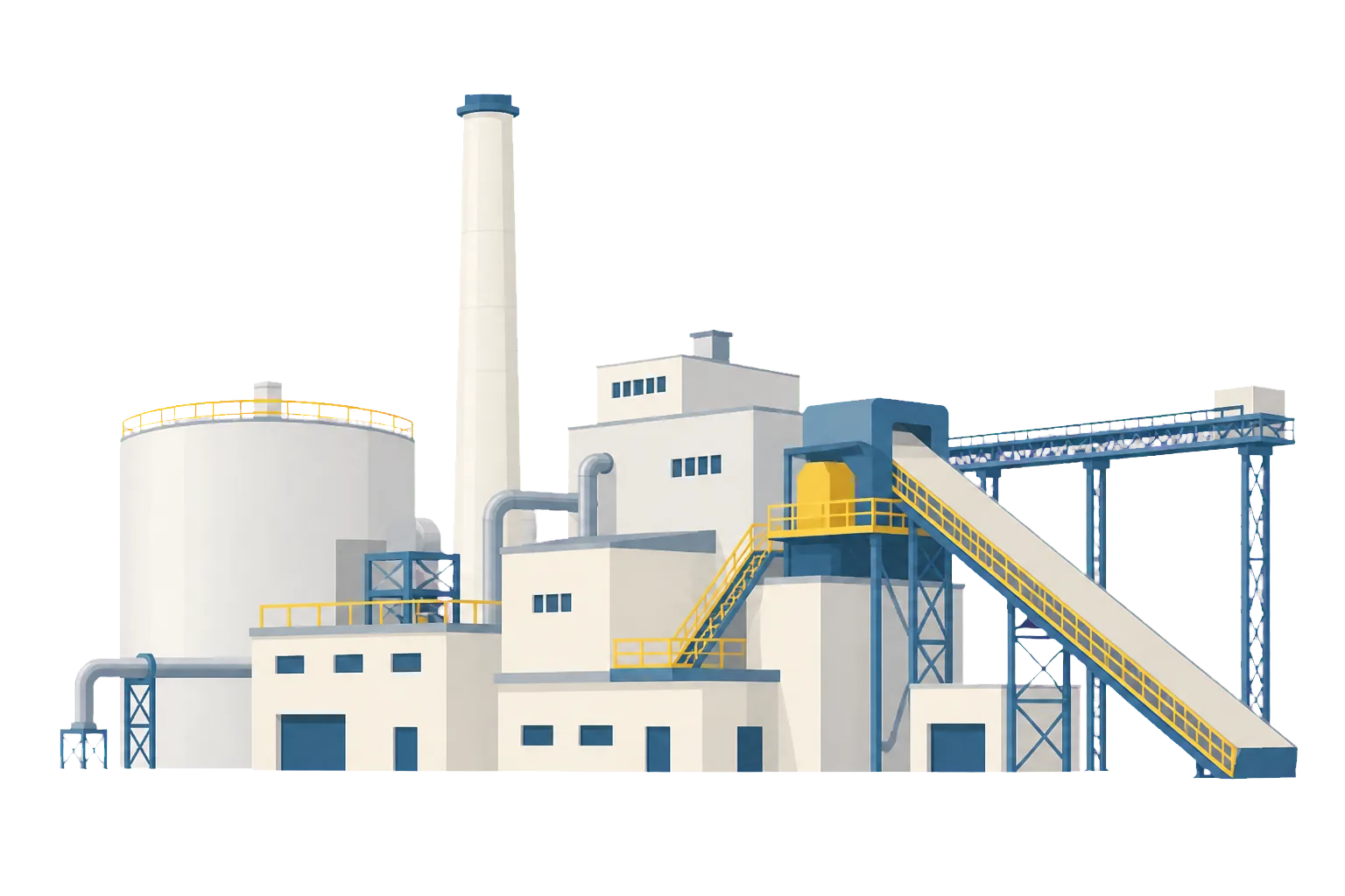 宮古島の製糖工場のイラスト